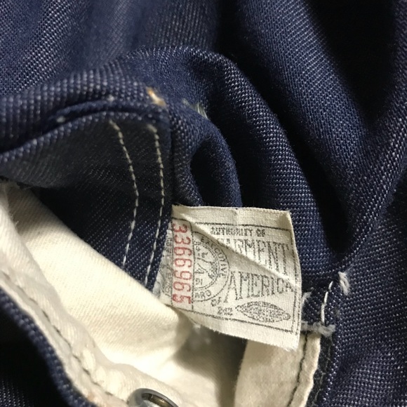 Vintage Lee Denim Work Chore Jacket Men’s Large - Picture 5 of 8